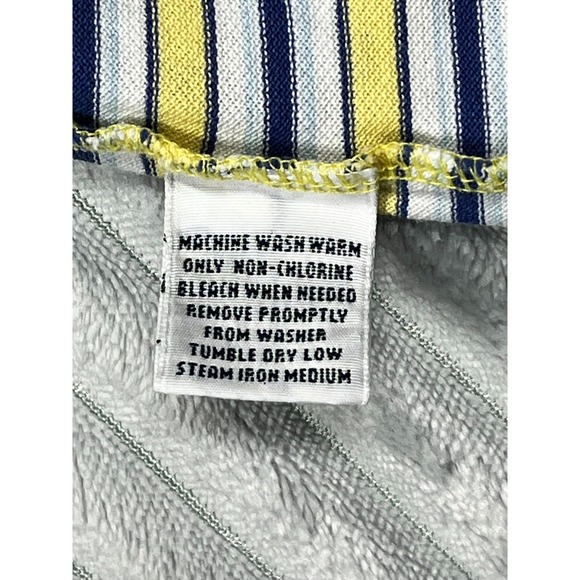 Polo Ralph Lauren Golf Fit Short Sleeve Shirt Men's L Striped Yellow Blue Preppy - Picture 15 of 15